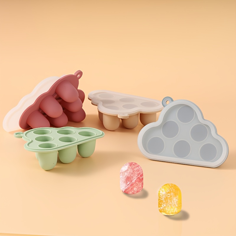 Baby Food Feeder - 2 個/1 個ミニベビー果物野菜冷凍庫型蓋付き、フルーツフィーダー用シリコンフードトレイ、母乳歯が生える給餌トレイ