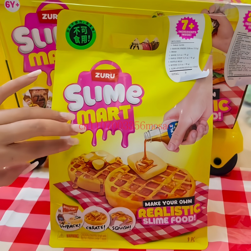 Baby Kitchen Food - ZURU スライムマート ブラインドボックス ハンバーガー ピザシリーズ DIYリアルスライムフード