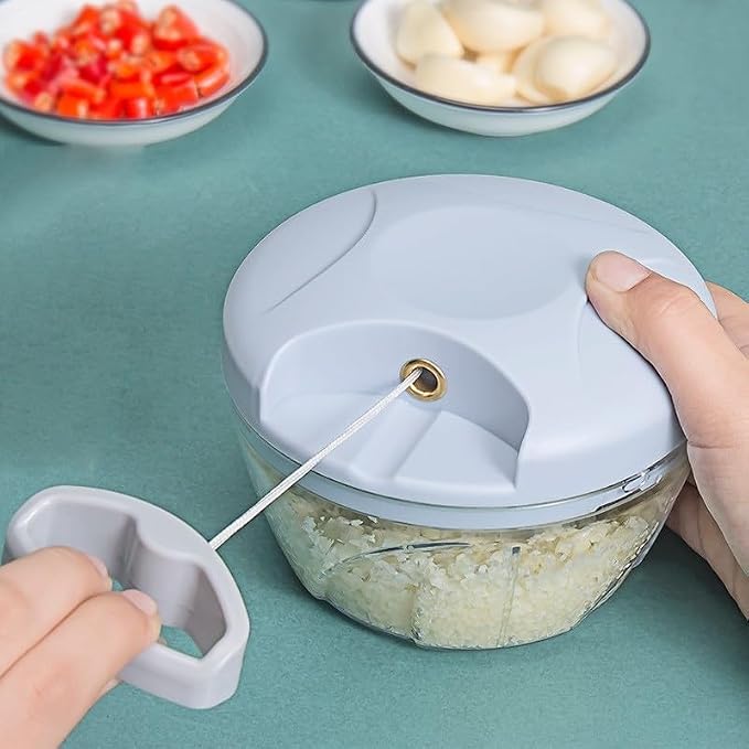 Baby Kitchen Food - ベビーフードに適した手動フードグラインダー、家庭用キッチンでの肉ペースト、野菜、生姜の刻みに使える手動ミニガーリックミンサー