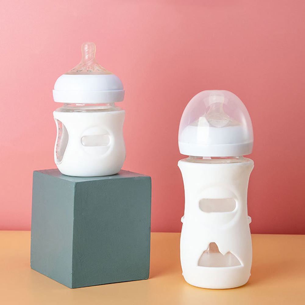 Baby Food Thermos - ベビー哺乳瓶保護カバーシリコーン破損防止哺乳瓶ホルダー断熱安全ミルクボトルスリーブカバー