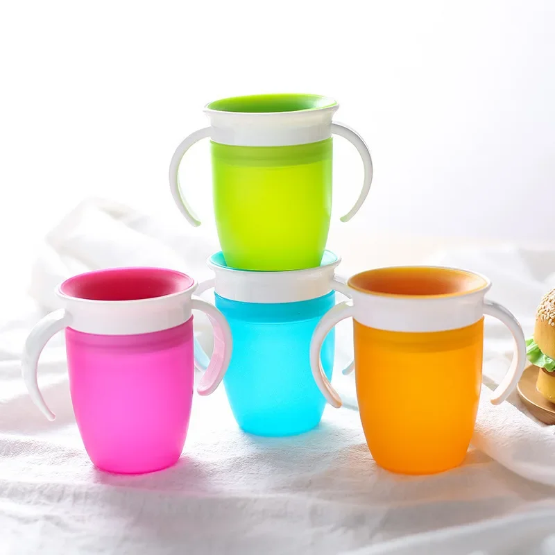 赤ちゃん学習飲料カップダブルハンドルフリップ蓋付き 360  - Baby Food Jars With Lids のレビューと価格