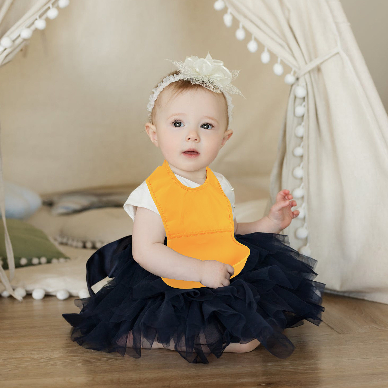 ベビービブ プレミアムコットンブレンド 離乳食用ビブ 赤ちゃ - Baby Food Apron のレビューと価格