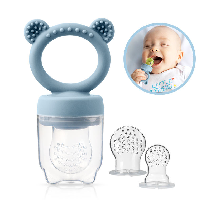 シリコン製クマ型ベビーフルーツフィーダー、新鮮な果物用乳首型 - Baby Food Feeder のレビューと価格