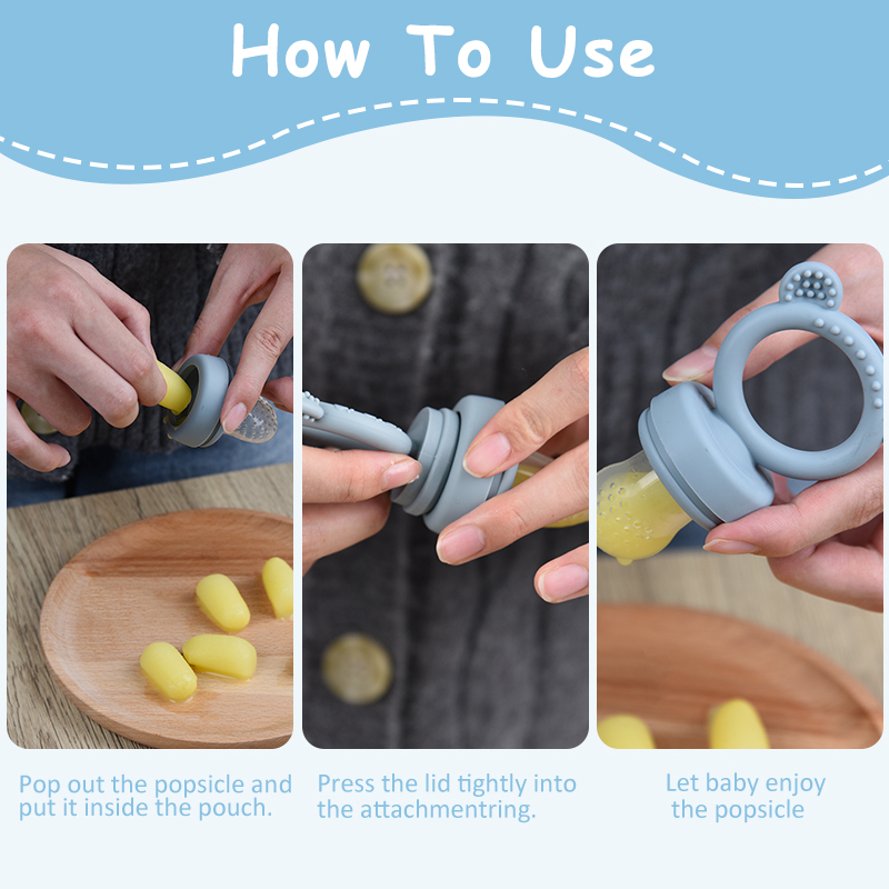 シリコン製クマ型ベビーフルーツフィーダー、新鮮な果物用乳首型 - Baby Food Feeder のレビューと価格