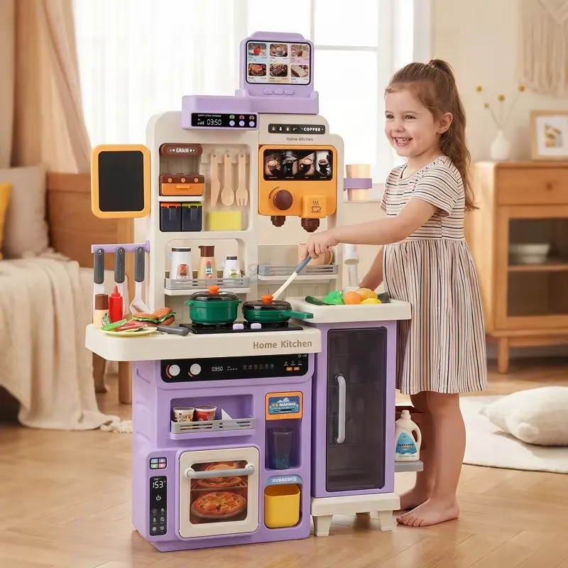 90cm大型ごっこ遊びキッチンセット（ライト、サウンド、シン - Baby Kitchen Food のレビューと価格