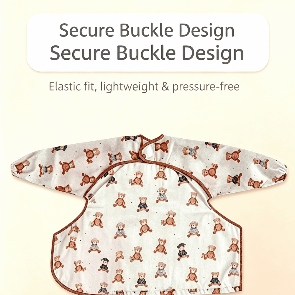 着用可能な防水ベビービブ、汚れ防止、食べこぼし防止、軽量でお - Baby Food Apron のレビューと価格
