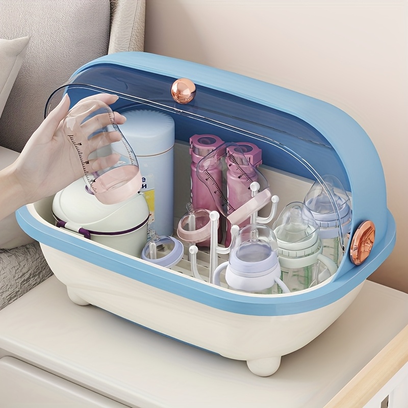 哺乳瓶収納ボックス（蓋付き）透明カウンタートップオーガナイザ - Baby Food Jars With Lids のレビューと価格