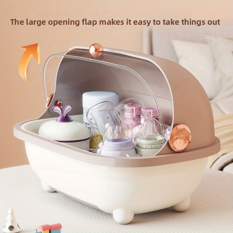 哺乳瓶収納ボックス（蓋付き）透明カウンタートップオーガナイザ - Baby Food Jars With Lids のレビューと価格