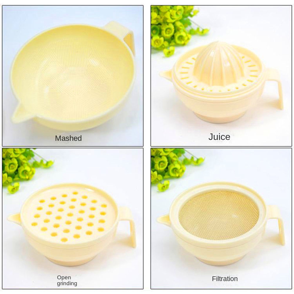 7個入り携帯用食品粉砕ボウルセット、柑橘ジューサー、食品グレ - Baby Food Grinder のレビューと価格