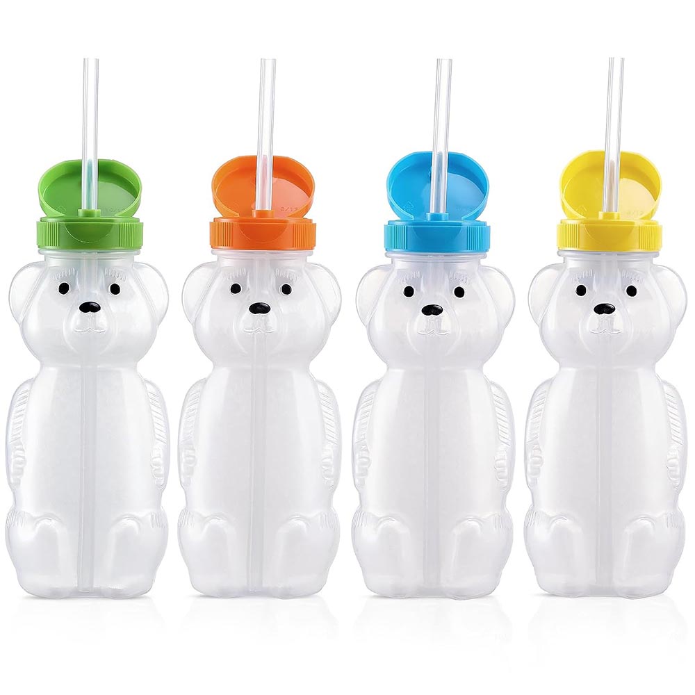 赤ちゃん用ハニーベアストローカップ、絞り可能な療法と特別なニ - Baby Food Jars With Lids のレビューと価格