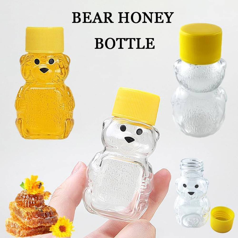 24個入り 2オンス プラスチック製 ハニーベアボトル ベア - Baby Food Jars With Lids のレビューと価格