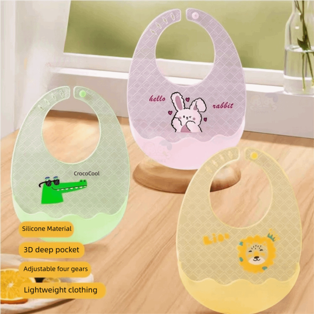 かわいい防水ベビーよだれかけシリコーンソフト子供用食品エプロ - Baby Food Apron のレビューと価格