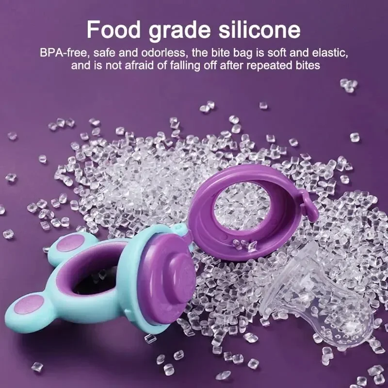新鮮な果物用シリコン製子供用乳首、安全なミルクフィーダー、ベ - Baby Food Feeder のレビューと価格