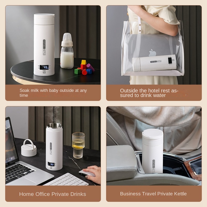 旅行用電気ケトル、急速沸騰、ポータブルベビーミルクウォーマー - Baby Food Thermos のレビューと価格