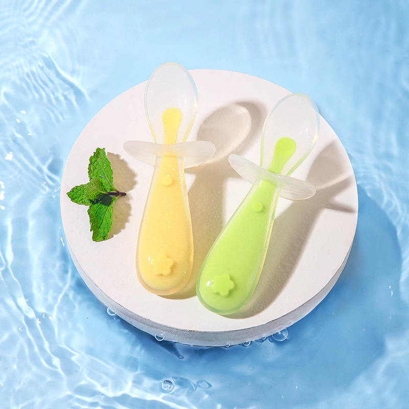 ベビーシリコンスプーン、ベビーライスペーストフィーディング、 - Baby Kitchen Food のレビューと価格
