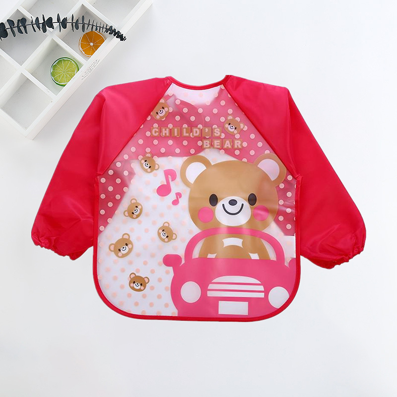 ベビーよだれかけかわいいカラフルな漫画防水よだれかけ幼児食べ - Baby Food Apron のレビューと価格