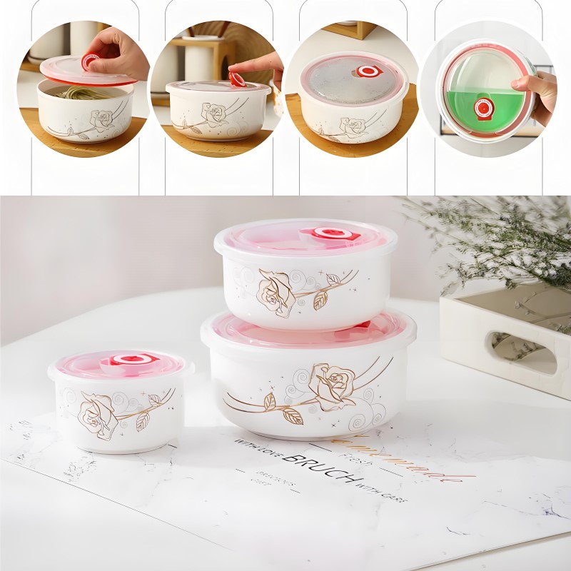 日本の磁器製弁当箱,3個セット,屋内用,温かい料理用,容器付 - Baby Food Thermos のレビューと価格