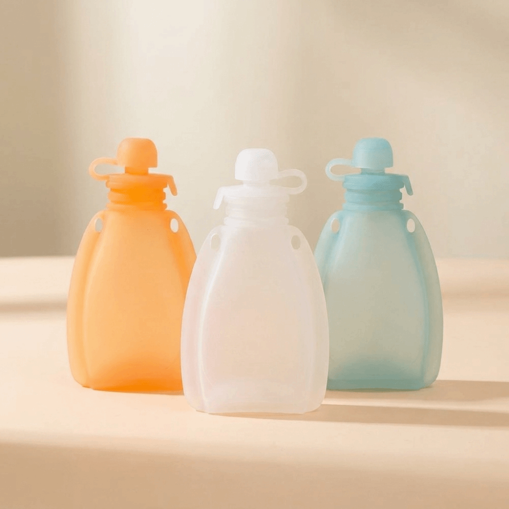 BPAフリー ベビーフードパウチ 食品グレードシリコン製 携 - Baby Food Feeder のレビューと価格