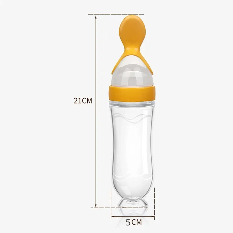絞る哺乳瓶シリコーン新生児トレーニング米シリアル食品スプーン - Baby Food Jars With Lids のレビューと価格