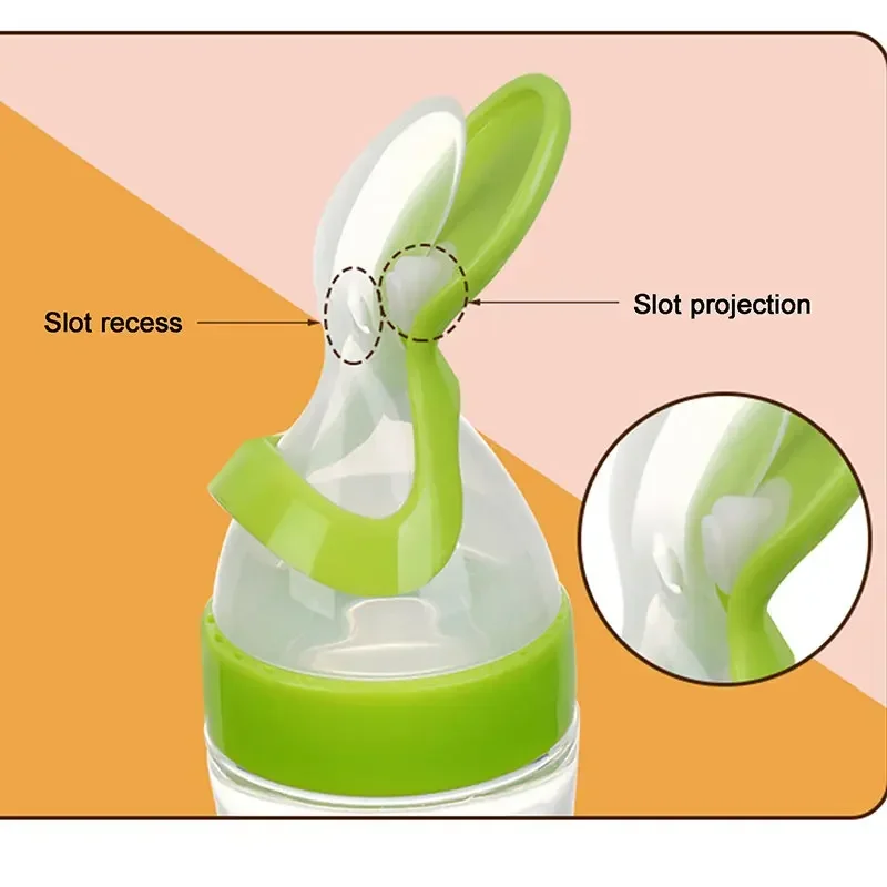 絞る哺乳瓶シリコーン新生児トレーニング米シリアル食品スプーン - Baby Food Jars With Lids のレビューと価格