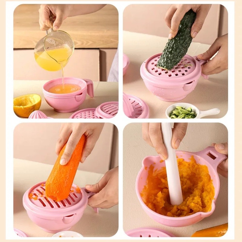 無地ベビーフードグラインディングボウル手作り多機能フルーツピ - Baby Food Grinder のレビューと価格