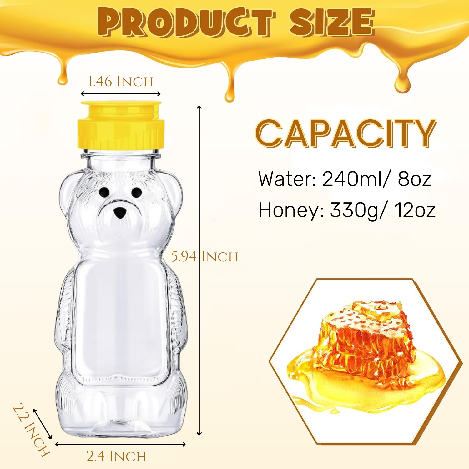 プラスチック製のハニースクイーズボトル,ふた付きジャー,ベビ - Baby Food Jars With Lids のレビューと価格