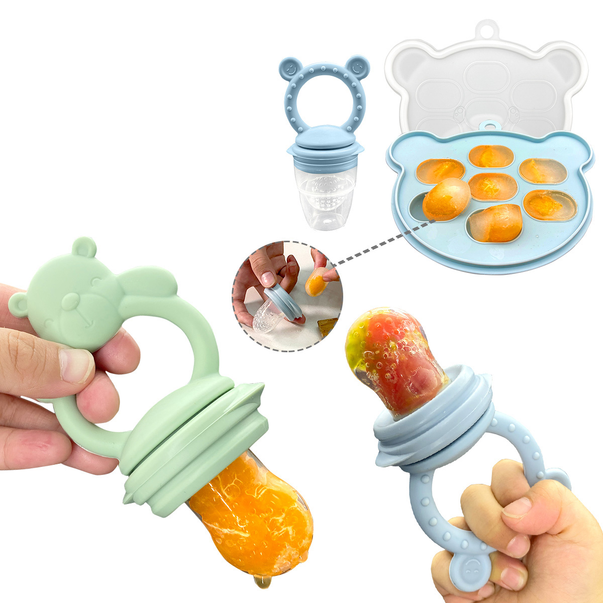 ベビーフルーツフィーダー シリコン製歯固めおしゃぶり BPA - Baby Food Maker Baby Safe のレビューと価格