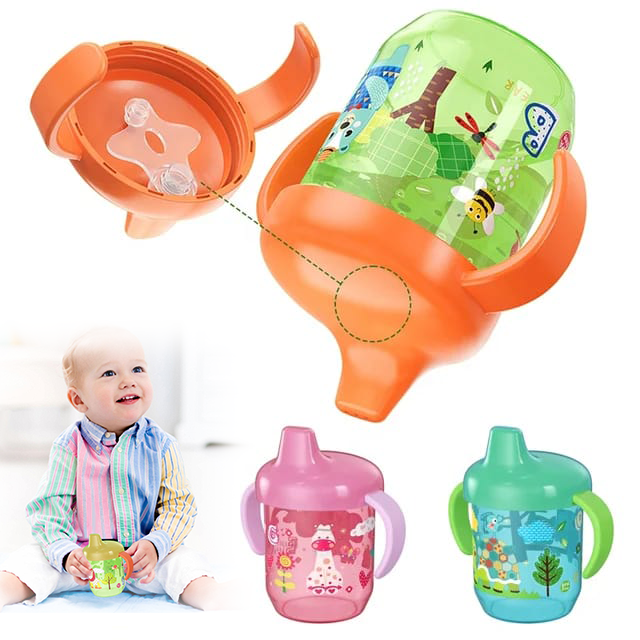 かわいいアヒル口型カップ 赤ちゃん用学習用飲みカップ ダブル - Baby Food Jars With Lids のレビューと価格