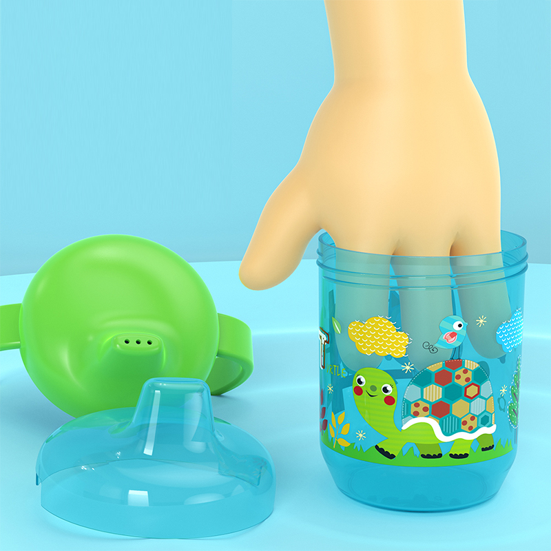 かわいいアヒル口型カップ 赤ちゃん用学習用飲みカップ ダブル - Baby Food Jars With Lids のレビューと価格