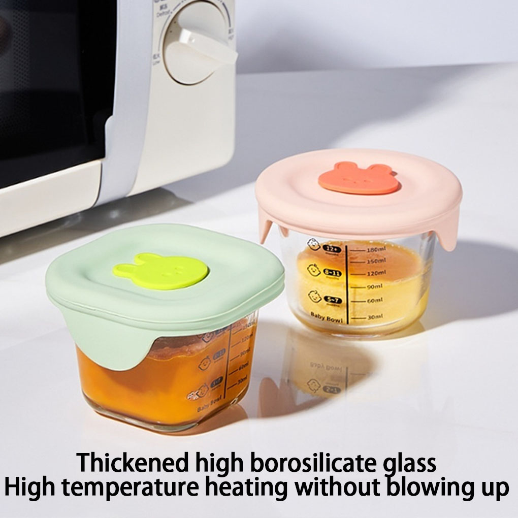 4 パック/ロット子供用ガラス製ベビーフードジャー スケール - Baby Food Jars With Lids のレビューと価格